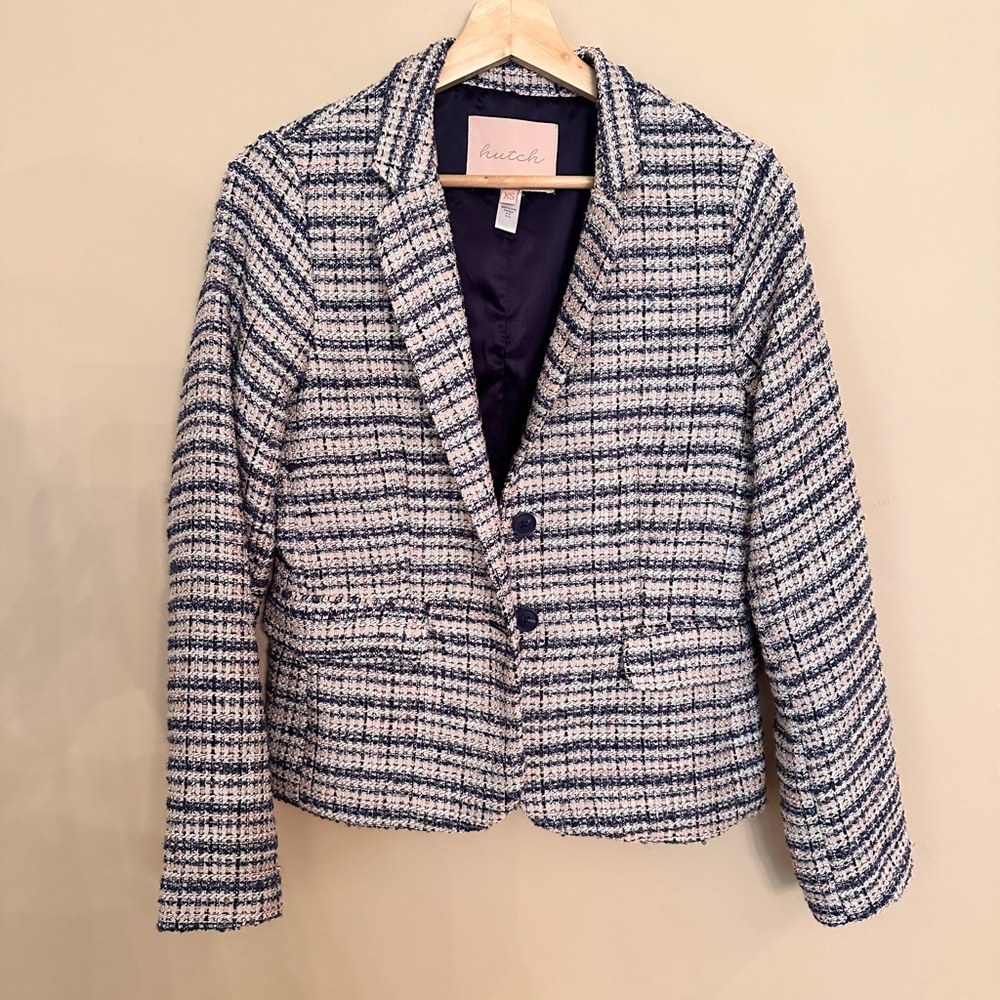 Hutch Tailored Tweed Blazer size XS